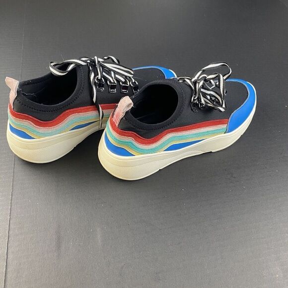 Steve Madden Women’s Multicolored Sneakers 7M Platform Pre Owned Shoes - Picture 4 of 16